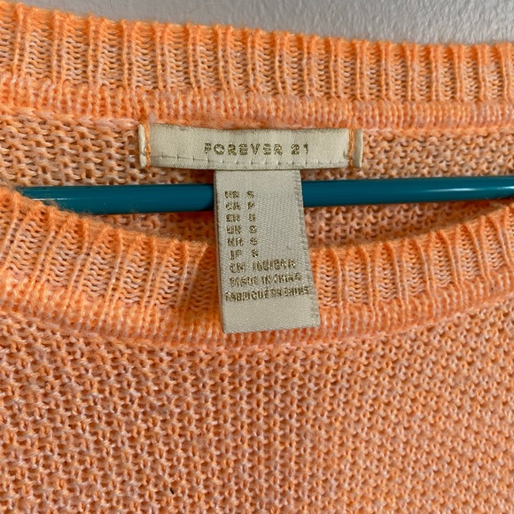 Orange Waffle Knit Sweater - Picture 4 of 6